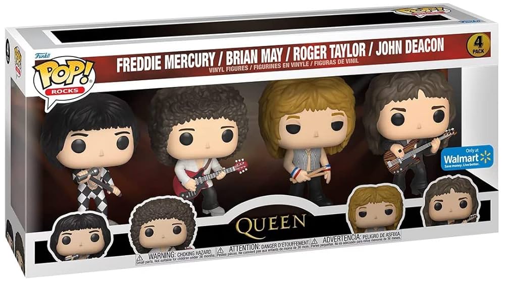新品未使用未開封Queen FUNKO POP! ROCKSフィギュア4体セット Funko Pop! 4-Pack Rocks: Queen - Freddie Mercury/Brian May
